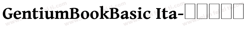 GentiumBookBasic Ita字体转换